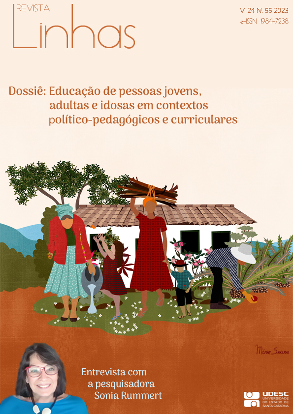 					Ver Vol. 24 Núm. 55 (2023): Educação de pessoas jovens, adultas e idosas em contextos político-pedagógicos e curriculares 
				