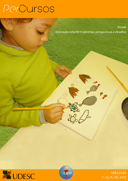					Visualizar v. 14 n. 26 (2013): Educação Infantil: trajetórias, perspectivas e desafios
				