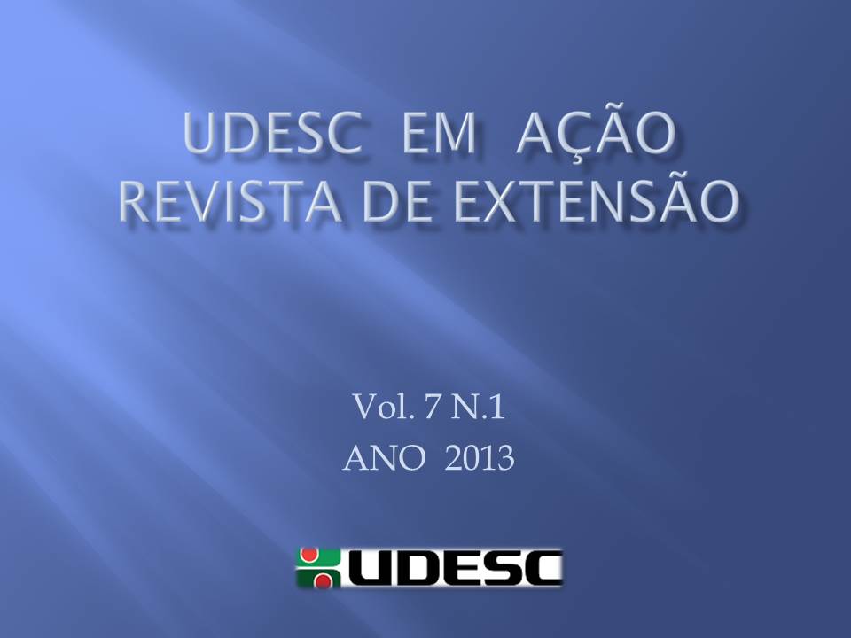 					Visualizar v. 7 n. 1 (2013): UDESC EM AÇÃO
				